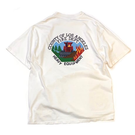 🚜L.A.CO.FIRE DEPT T-SHIRT MADE IN USA size XL