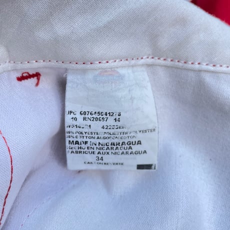 Dickies Red Shosts Size-w34