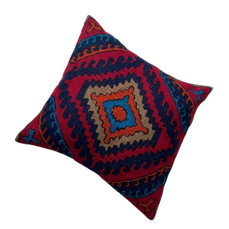 New Handmade Chain Stitch Cushion Size-45×45cm