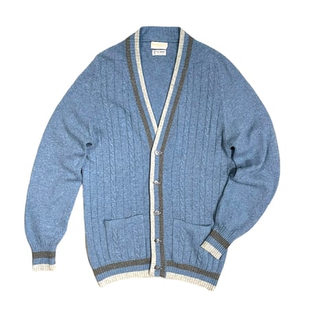 Burberrys 100% Pure Cashmere Cardigan 60s or 70s~ Size-38M程   MADE IN SCOTLAND