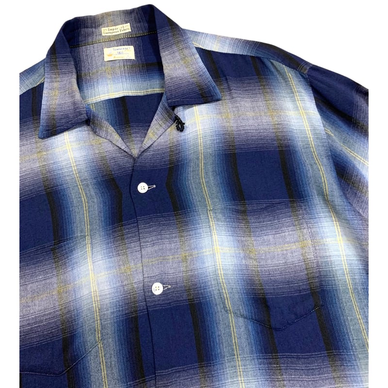 Vintage 60's Towncraft Ombre Check Rayon Shirt