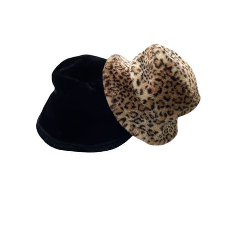 BETMAR NewYork FurHat Black or Leopard MADE IN USA