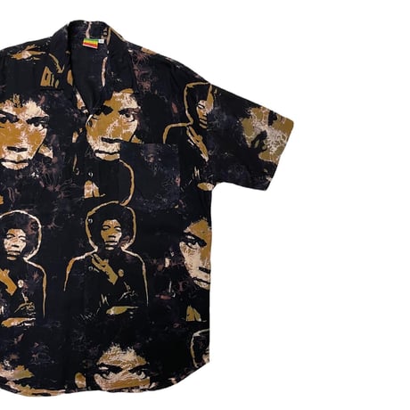 Jimi Hendrix 🔥 100% RAYON Shirt Size-L