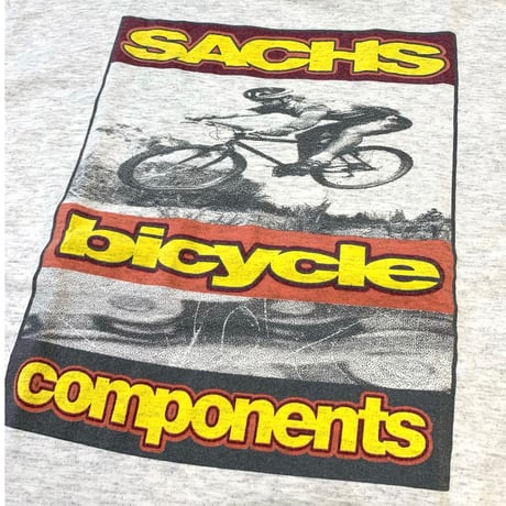 90's SACHS bicycle T-shirt Made in usa size M