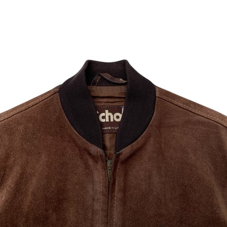 Schott Suede Zip Jkt Size-38 MADE IN USA