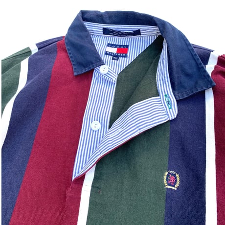 TOMMY HILFIGER L/S POLO SHIRT size L程