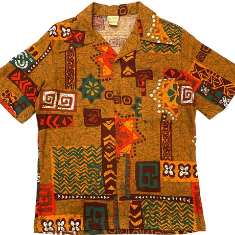 70's Sears Cotton Hawaiian Shirt size M