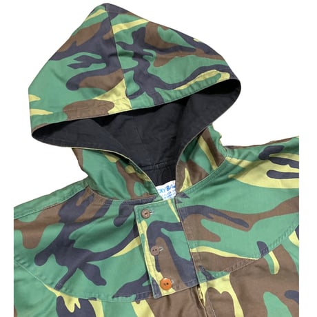 Black×Camo Reversible Cotton Coat size S-M