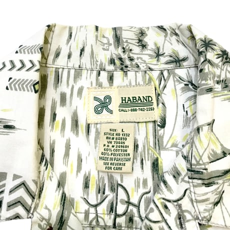 HABAND ALOHA SHIRT size L