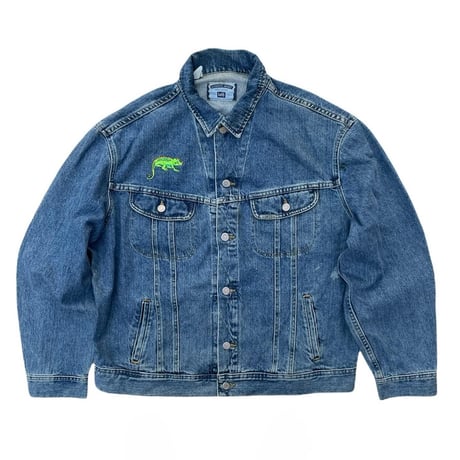 Lee Denim Jkt  “ The Magic School Bus “ Size-XL 90s~ MADE IN USA