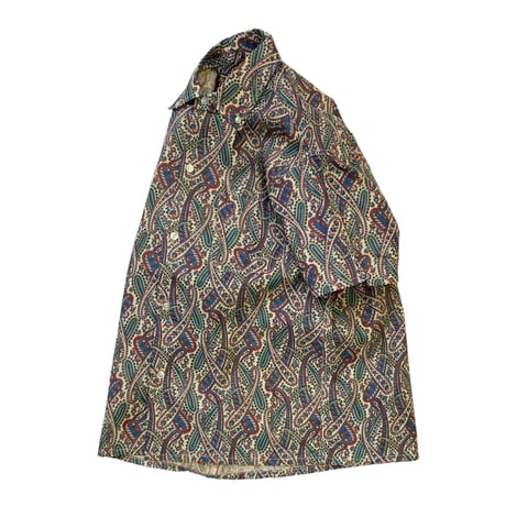 DEAD STOCK 60-70's PAISLEY PATTERN S/S SHIRT size S