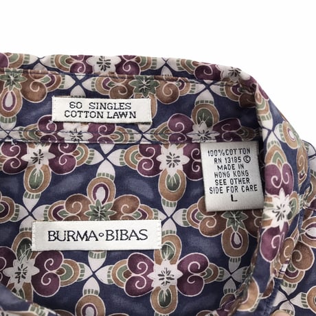 BURMA BIBAS COTTON S/s Shirt Size-L