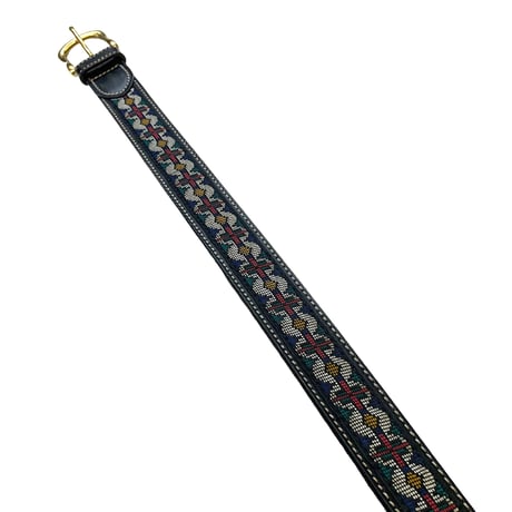 BIG SIZE GAP NATIVE PATTERN LEATHER BELT size 40・MADE IN USA🇺🇸