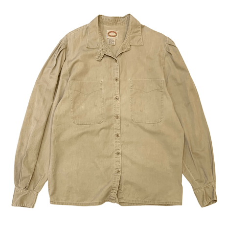 80's WOMEN BANANA REPUBLIC COTTON SHIRT size S〜M程