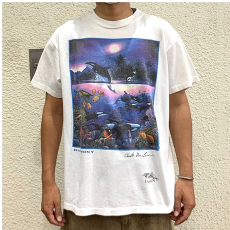 90's LASSEN HARMONY T-SHIRT MADE IN USA🇺🇸 size M〜L