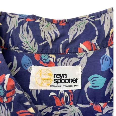 80's REYN SPOONER HAWAIIAN SHIRT size XL程度