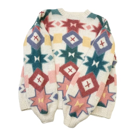 90's WOOLRICH HANDKNIT SWEATER size WONEN'S・L