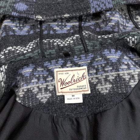 90-00's WOOL RICH WOOL HOODIE JACKET size M