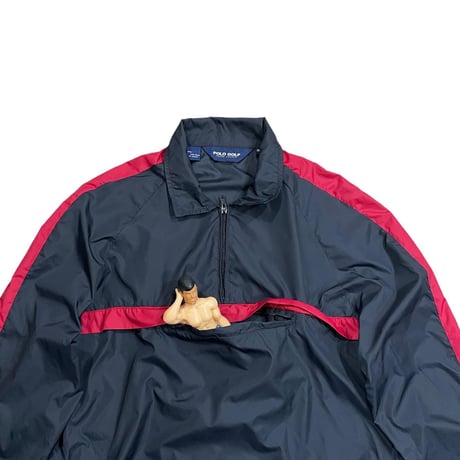 POLO GOLF NYLON Pullover Jkt Size-L Packable