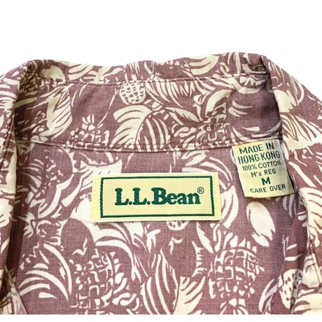 90's L.L.Bean Cotton Aloha Shirt size M