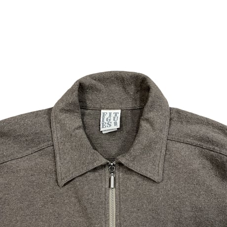FITIGUES Zip UP Shirt  Size-L MADE IN USA 90s~