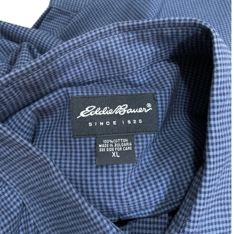 00's Eddie Bauer Cotton Check Shirt size XL