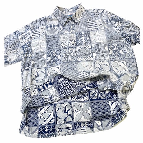 COTTON PULLOVER ALOHA SHIRT size XXL