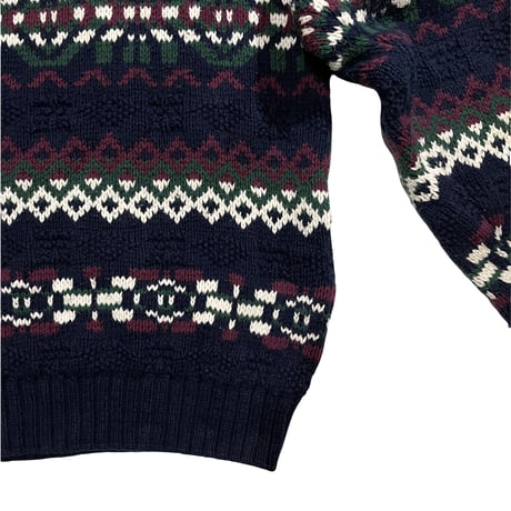 Eddie Bauer Cotton Knit Size-XL MADE IN USA 90s~