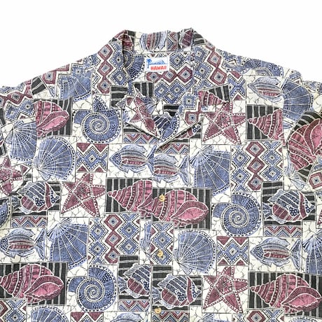 COTTON ALOHA SHIRT size L〜XL程