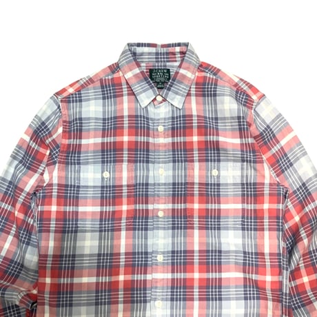 J.CREW CHECK L/S SHIRT size M