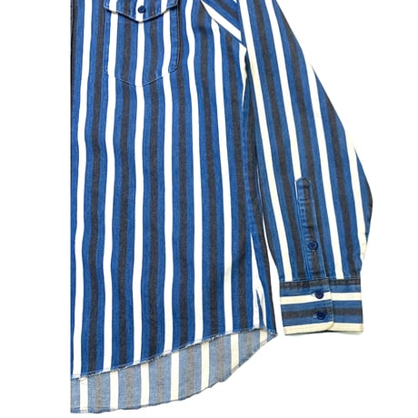 WRANGLER L/S STRIPED SHIRT MADE IN USA🇺🇸size L〜XL程