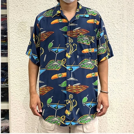 🍸RAYON ALOHA SHIRT size L