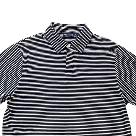 BROOKS SPORT STRIPED S/S POLO SHIRT size M