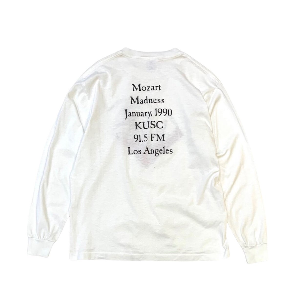 1990 KUSC Mozart L/S T-shirt Made in usa?? size