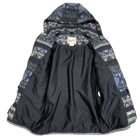 90-00's WOOL RICH WOOL HOODIE JACKET size M