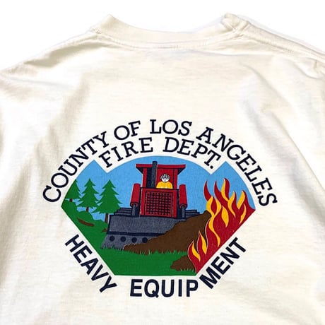 🚜L.A.CO.FIRE DEPT T-SHIRT MADE IN USA size XL