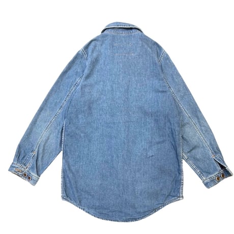 WOMEN'S  90's DENIM SHIRT JACKET MADE IN USA🇺🇸 WOMEN'S・L