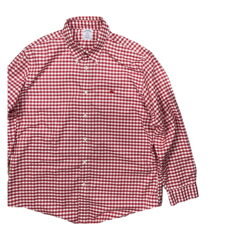 Brooks Brothers Gingham check L/s Shirt Size-XL