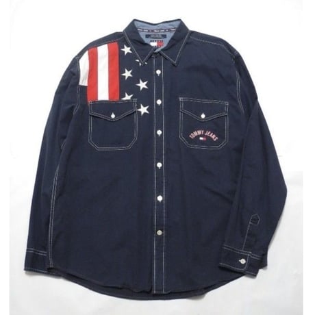 TOMMY JEANS Stars and Stripes pattern Shirt XL