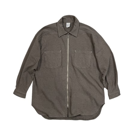 FITIGUES Zip UP Shirt  Size-L MADE IN USA 90s~