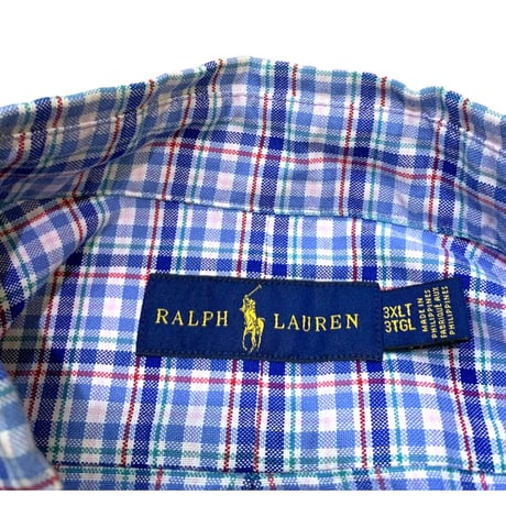 Big Size Ralph Lauren Check Shirt size 3XLT
