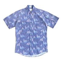80-90's CHAPS RALPH LAUREN COTTON S/S SHIRT size S