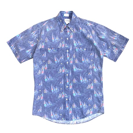 80-90's CHAPS RALPH LAUREN COTTON S/S SHIRT size S