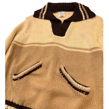 WOMEN'S 70's ACRYLIC KNIT size S〜M程