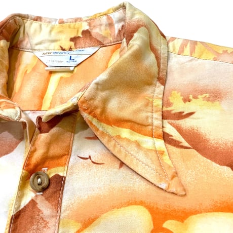 70's JC Penney Pullover Aloha Shirt size M〜L程