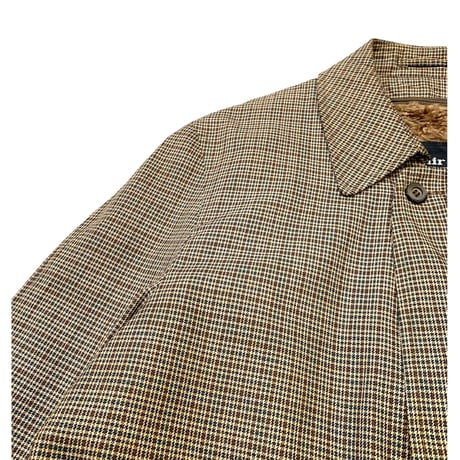 70's RAINFAIR CHECK COAT size 44
