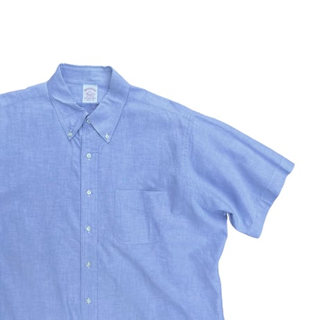 Brooks Brothers makers Oxford S/s Shirts Size-L MADE IN USA