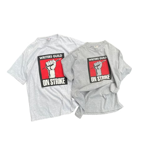 WRITERS GUILD ON STRIKE Size-L No.① NO.② MADE IN USA