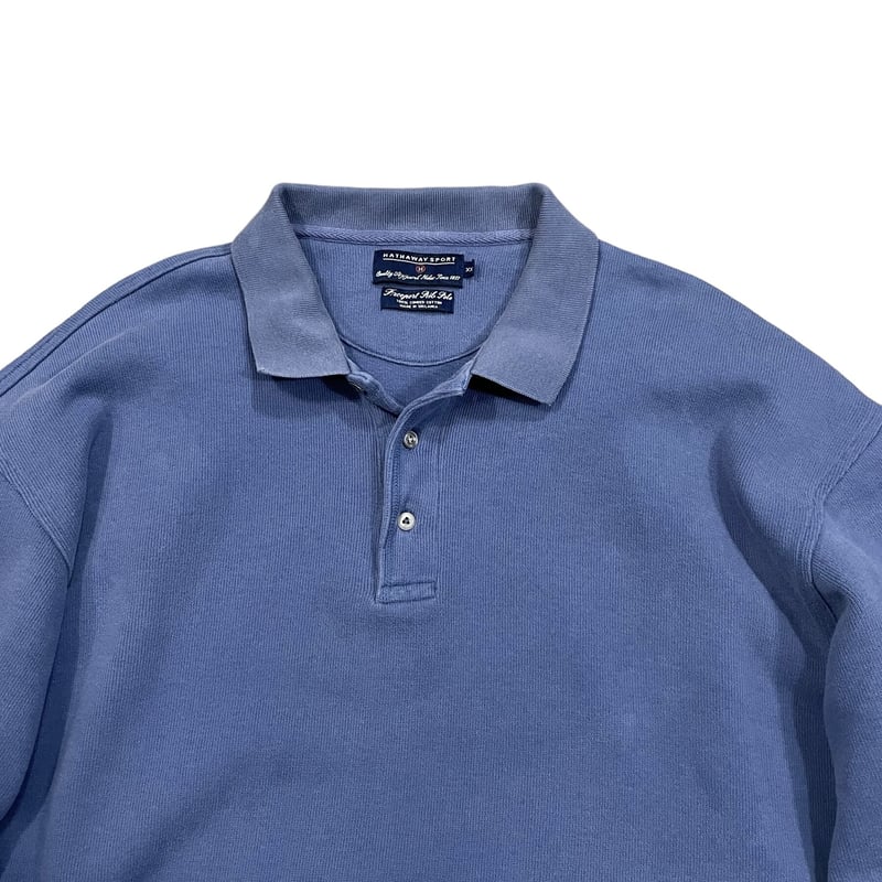 ☆25美品☆+CLOTHET Knit Polo-shirt ディープブルー 3 ☆25美品☆+CLOTHET Knit Polo-shirt ディープブルー 3 3sixteen