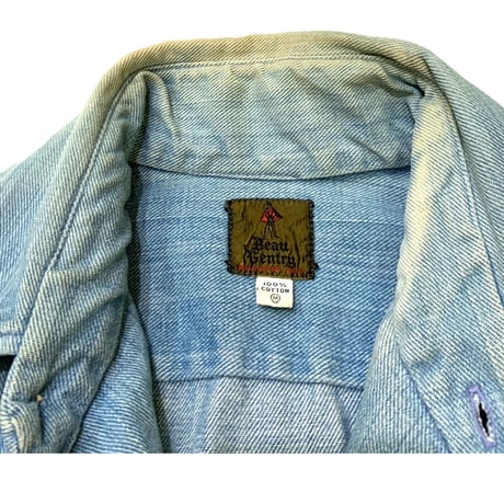〜70's BEAU GENTRY DENIM SHIRT size M